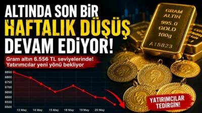 Son bir haftadır altın fiyatlarında yaşanan geri çekilme dikkat çekiyor.