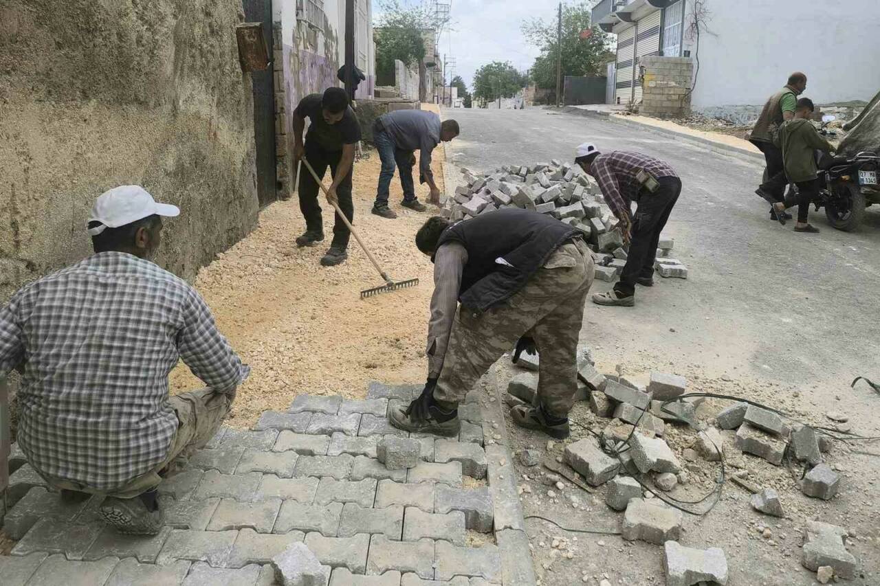 Gaziantep’in Araban ilçesinde geçen yıl başlatılan içme suyu hattı yenileme