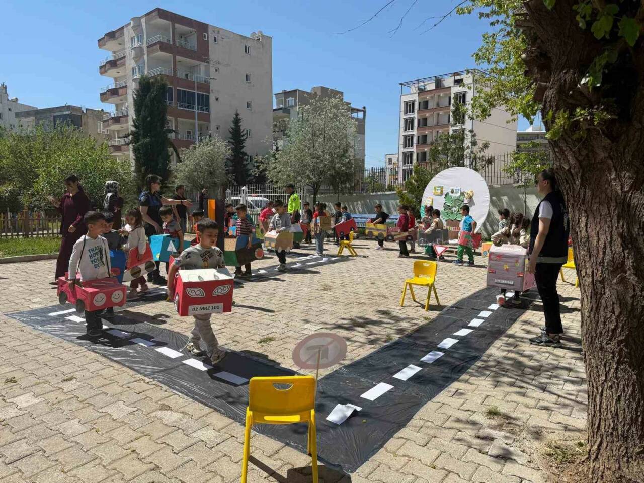 Adıyaman’ın Kahta ilçesi Şehit Cennet Yiğit Anaokulu öğrencileri "sıfır atık"