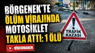 Adıyaman’da sürekli kazaların yaşandığı virajda motosikletin takla atması sonucu 1