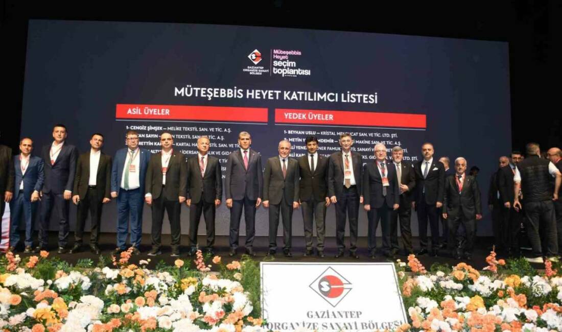 Gaziantep Organize Sanayi Bölgesi Müteşebbis Heyeti Seçimleri yapıldı. Tek adayla