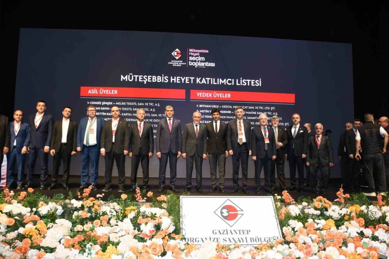 Gaziantep Organize Sanayi Bölgesi Müteşebbis Heyeti Seçimleri yapıldı. Tek adayla