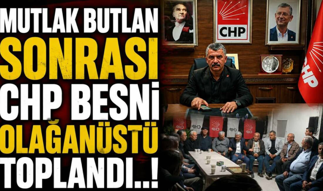 CHP Besni ‘Mutlak Butlan’ı tanımadı: “Özgür Özel’in sonuna kadar arkasındayız” dedi CHP Besni İlçe Başkanı Mustafa Doğan, parti içerisinde gündeme gelen