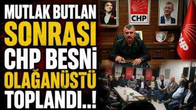 CHP Besni İlçe Başkanı Mustafa Doğan, parti içerisinde gündeme gelen