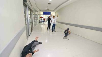 Gaziantep’te hastanede çocuk kaçırma olaylarına karşı uygulanan ’pembe kod’ tatbikatı