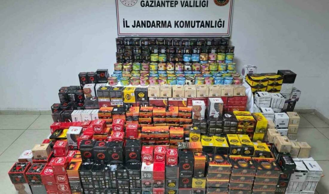 Gaziantep’te jandarma ekiplerince son 1 ayda yapılan kaçakçılık ve uyuşturucu