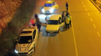Gaziantep’te polis ekiplerince yapılan dron destekli ’Narko-Alan’ uygulamasında aranan 7