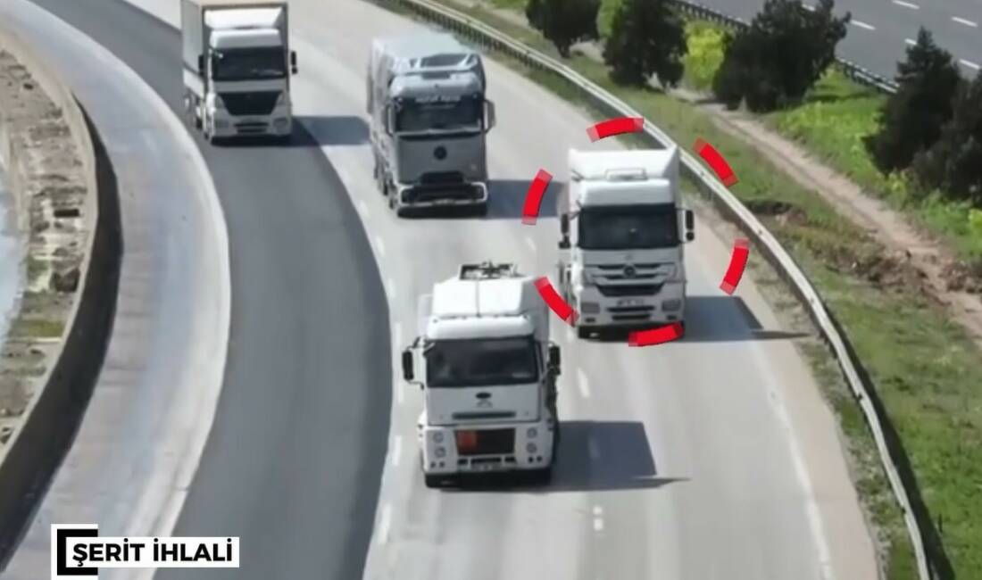 Gaziantep’te jandarmanın dron destekli trafik denetimlerinde kural ihlali yapan bin