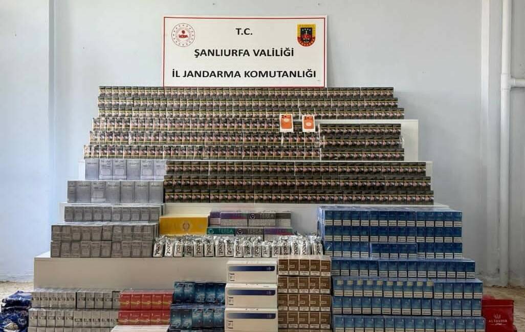Şanlıurfa’nın Viranşehir ilçesinde jandarma ekipleri tarafından gerçekleştirilen kaçakçılık operasyonlarında 30