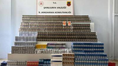 Şanlıurfa’nın Viranşehir ilçesinde jandarma ekipleri tarafından gerçekleştirilen kaçakçılık operasyonlarında 30