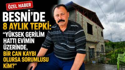 Besni’ye bağlı Üçgöz Köyü’nde yaşayan Hasan Ulu, tapulu evinin üzerinden
