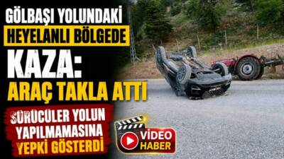 Besni-Gölbaşı karayolunun 3’üncü kilometresinde Şahintepesi mevkiinde meydana gelen trafik kazasında