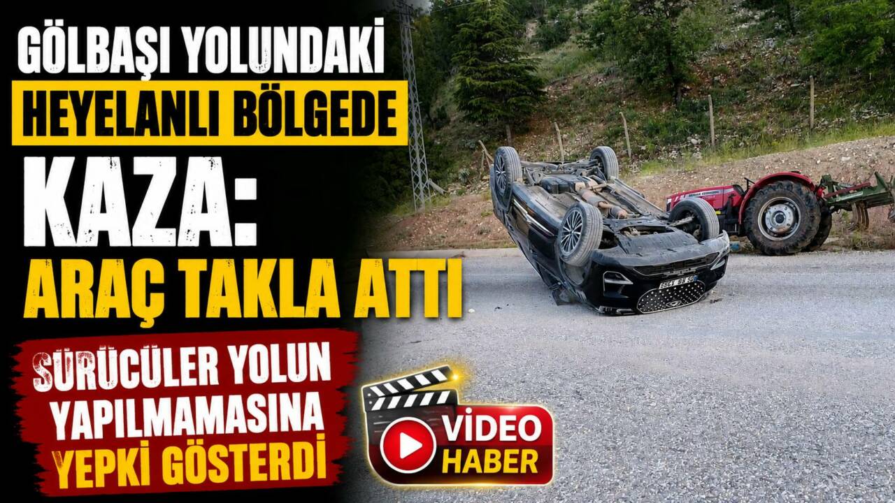 Besni-Gölbaşı karayolunun 3’üncü kilometresinde Şahintepesi mevkiinde meydana gelen trafik kazasında