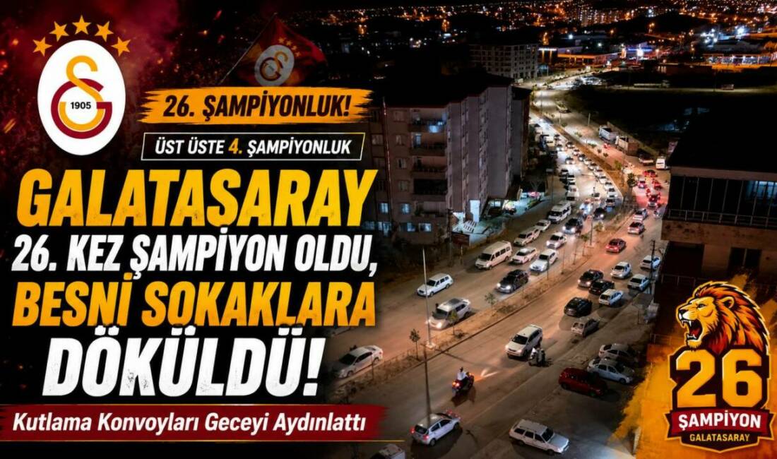 Galatasaray, Trendyol Süper Lig’de bitime 1 hafta kala şampiyonluğunu ilan