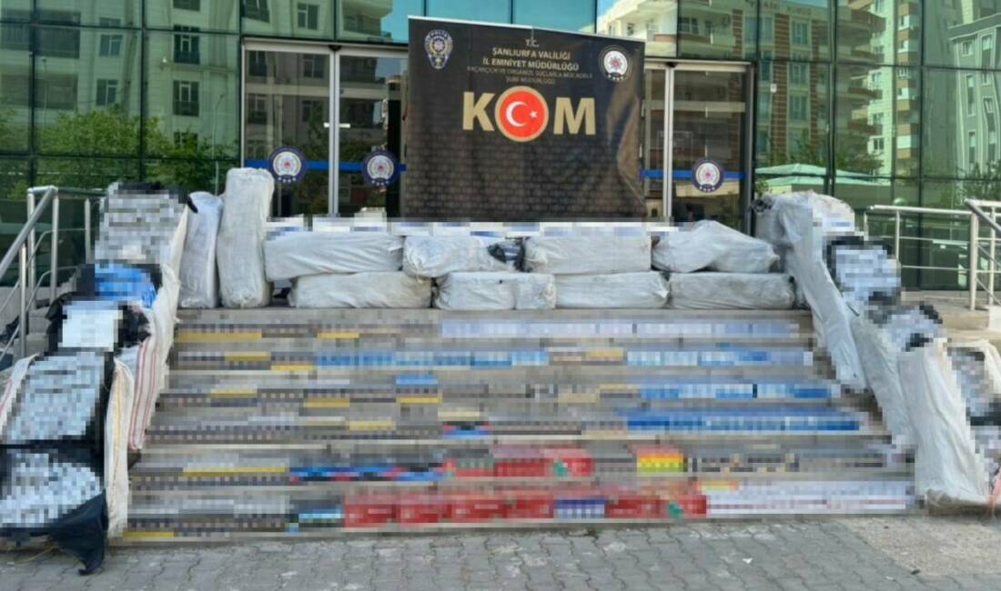 Şanlıurfa’da saman balyası yüklü tır dorsesinde piyasa değerinin yaklaşık 3