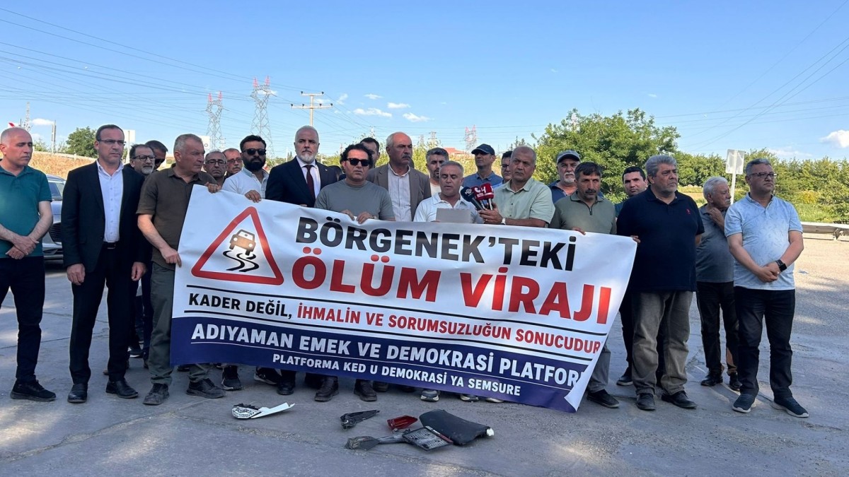 Adıyaman Emek ve Demokrasi Platformu, yıllardır kazalarla gündeme gelen Börgenek