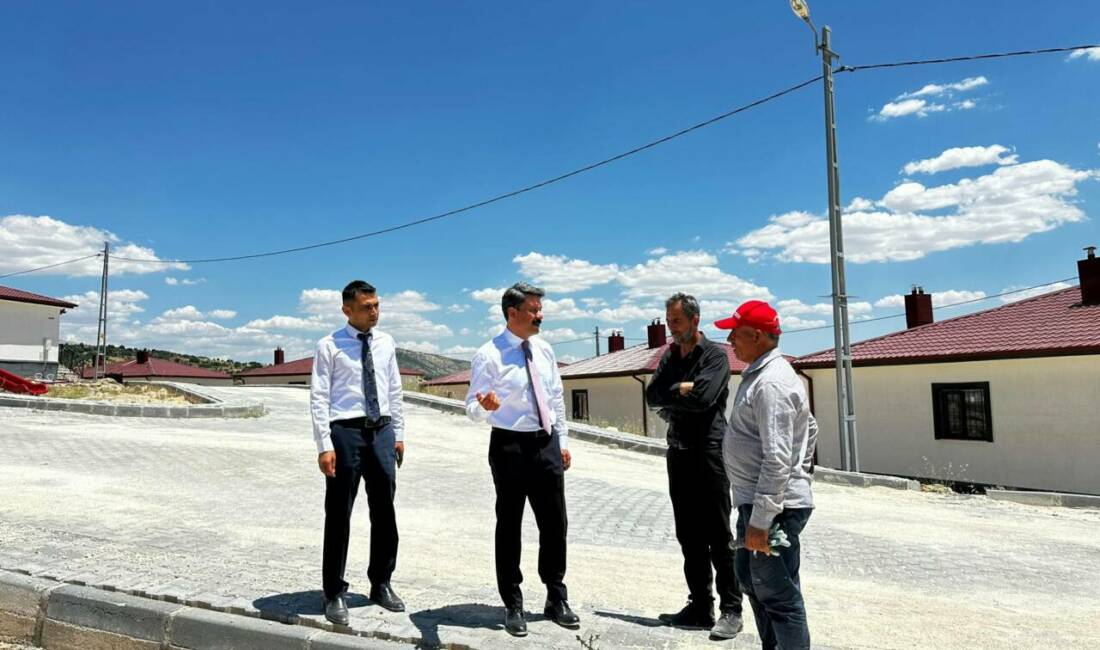 Besni Kaymakamı Ahmet Oğuz Aslan, Burunçayır Köyü’nde yapımı tamamlanan ve