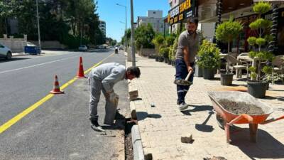 Adıyaman Belediyesi, altyapı ve asfalt çalışmaları tamamlanan cadde ve sokaklarda