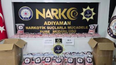 Adıyaman’da polis ekiplerince son bir haftada gerçekleştirilen çalışmalarda çeşitli suçlardan