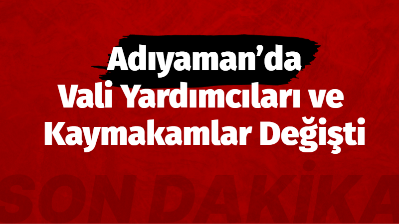 Cumhurbaşkanı Kararı ile yayımlanan 2026 yılı mülki idare amirleri atama
