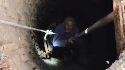 Batman’ın Huzur Mahallesinde su kuyusuna düşen bir vatandaş, itfaiye ekiplerinin