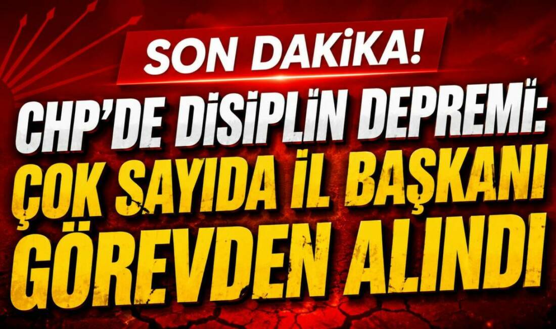 CHP’de Disiplin Depremi: Çok Sayıda İl Başkanı Görevden Alındı CHP Genel Başkanı Kemal Kılıçdaroğlu başkanlığında toplanan MYK’da, aralarında İstanbul,