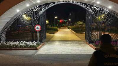 Gaziantep’te yapılan huzurlu parklar uygulamasında çeşitli kuralları ihlal ettiği tespit