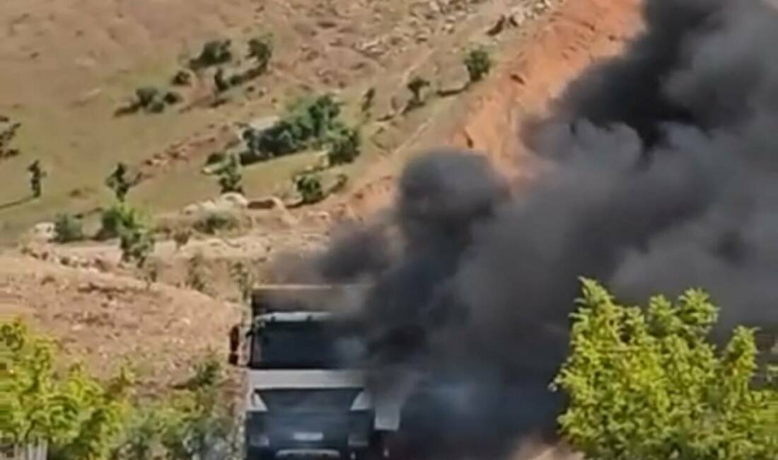 Siirt’in Eruh ilçesine bağlı Zorava bölgesinde, seyir halindeki bir yük