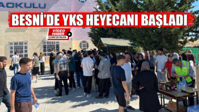 Besni’de Yükseköğretim Kurumları Sınavı’nın (YKS) ilk oturumu olan Temel Yeterlilik
