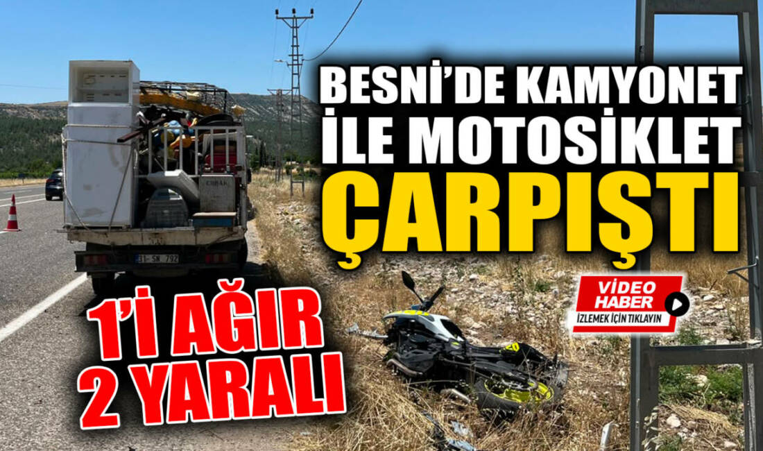 Adıyaman’ın Besni ilçesine bağlı Terbizek Köyü yakınlarında meydana gelen trafik