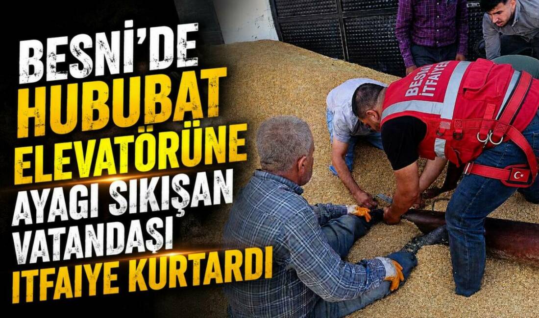 Adıyaman’ın Besni ilçesine bağlı Koru Pınar Mahallesi’nde bulunan hububat elevatöründe