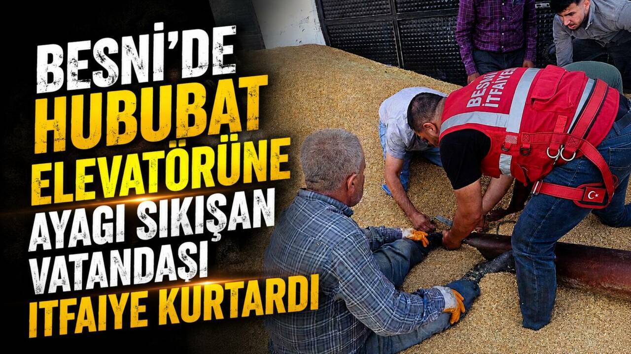 Adıyaman’ın Besni ilçesine bağlı Koru Pınar Mahallesi’nde bulunan hububat elevatöründe