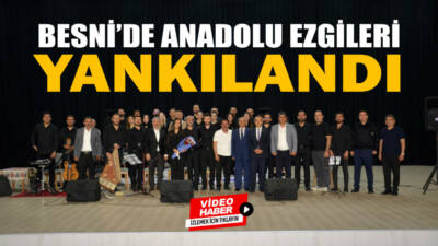 Besni’de düzenlenen Türk Halk Müziği Korosu Konseri, sanatseverlerden yoğun ilgi