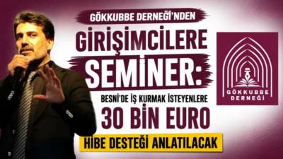 Avrupa Birliği tarafından finanse edilen hibe programları kapsamında Besni'de iş