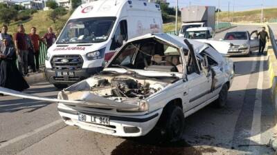 Adıyaman’da kontrolden çıkan otomobilin takla atması sonucu 1 kişi yaralandı.