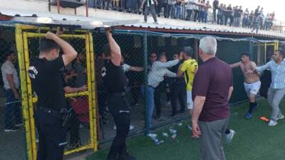 Şanlıurfa’da 2. Amatör Küme’de şampiyonluğu belirleyen Pirsusspor-Viranşehir İdmanyurdu maçının ardından