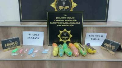 Şanlıurfa’da polis ekipleri tarafından gerçekleştirilen uyuşturucu operasyonunda 5 şahıs gözaltına