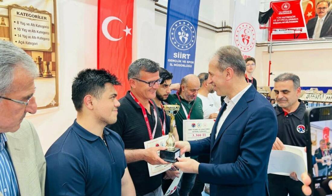 Siirt TSO Satranç Turnuvası tamamlandı Siirt Ticaret ve Sanayi Odası (STSO), Siirt Gençlik ve Spor