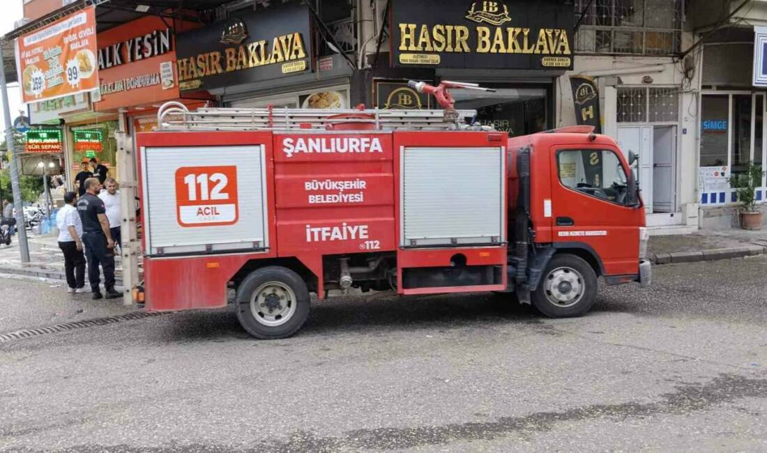 Şanlıurfa’nın Siverek ilçesinde bir iş yerinin mutfak bölümünde çıkan yangın