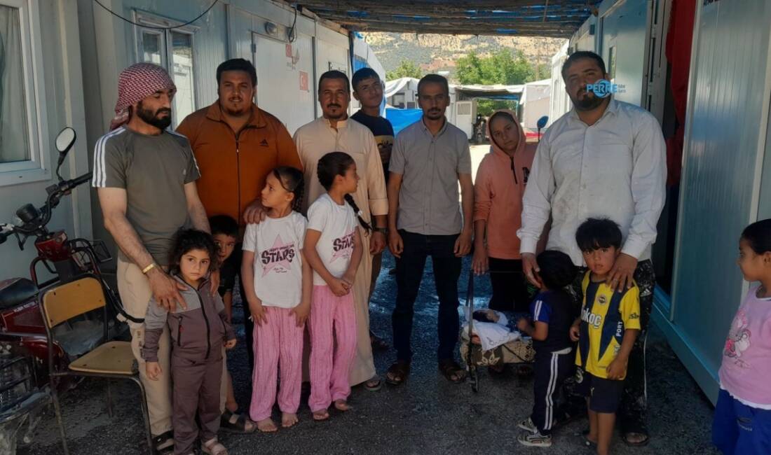 Adıyaman'ın Gölbaşı ilçesindeki Fatih Konteyner Kent'te kalan bazı Suriyeli vatandaşlar,