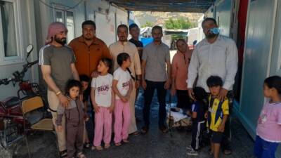 Adıyaman'ın Gölbaşı ilçesindeki Fatih Konteyner Kent'te kalan bazı Suriyeli vatandaşlar,