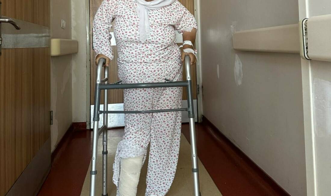 55 yıl sonra rahat yürümeye başladı Gaziantep’in İslahiye ilçesinde sağ ayağında doğuştan kısalık ve deformite olan
