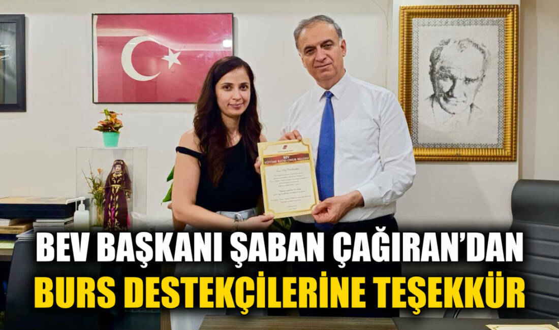 Besni Eğitim Vakfı (BEV), eğitime katkı sunan burs destekçileriyle anlamlı
