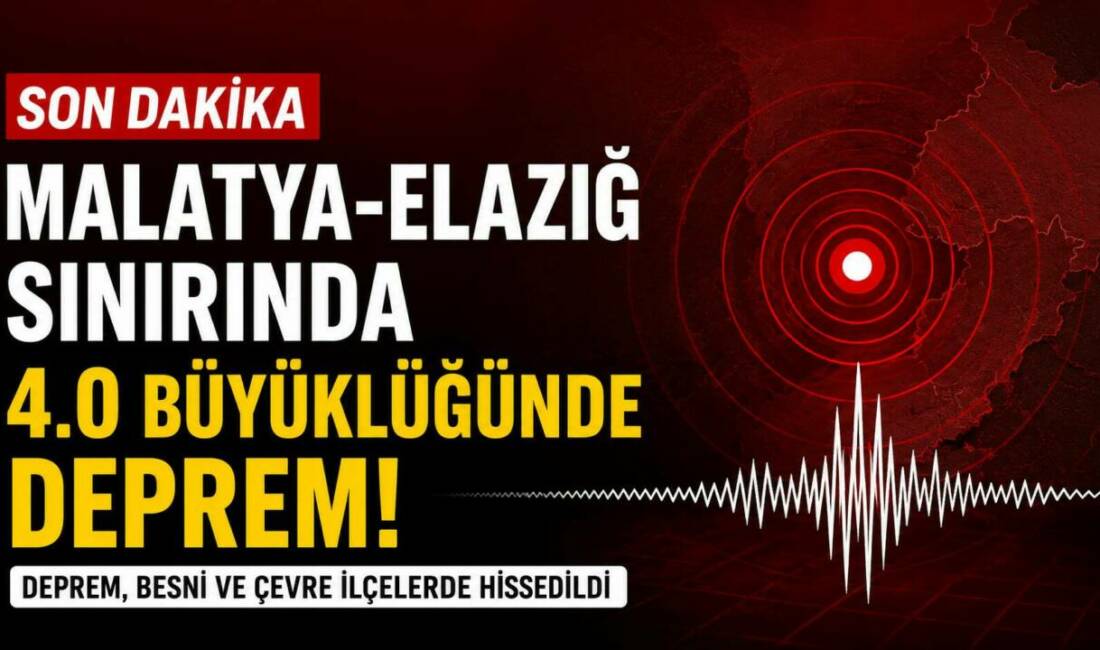 AFAD, saat 22.52'de merkez üssü Elazığ'ın Sivrice ilçesi olan 4.0