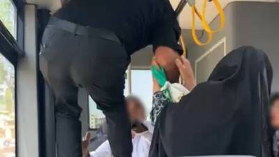 Adıyaman’da şehiriçi yolcu otobüsünde iki şahıs arasında çıkan tekmeli yumruklu