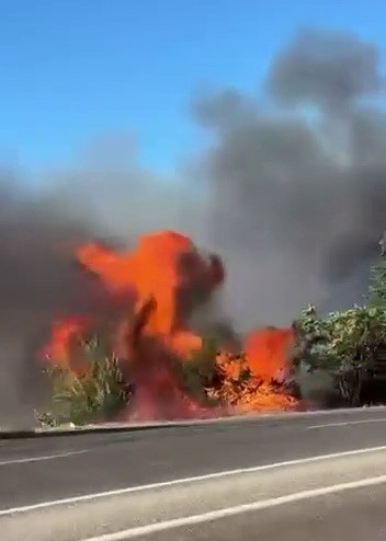 Anız yangını ağaçlara sıçramadan söndürüldü Adıyaman’da meydana gelen anız yangını, ağaçlık alana sıçramadan kontrol altına