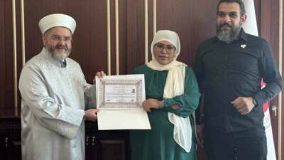 Arjantin’den Gaziantep’e gelerek Suriyeli Muhammet Bektaş ile hayatını birleştiren Eva