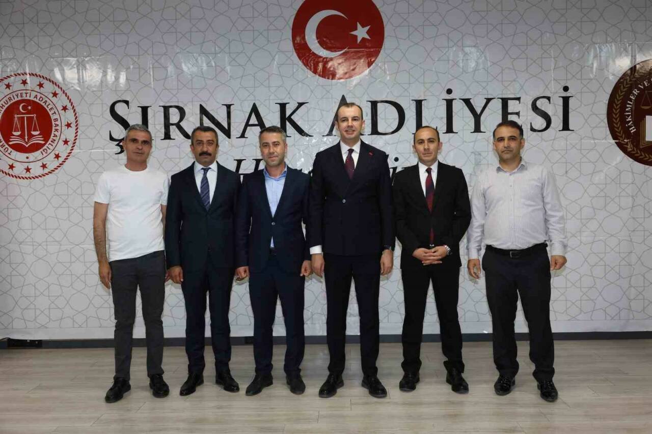 Şırnak’ta görev yerleri değişen Cumhuriyet Başsavcısı Hayrullah Şahin ile mahkeme