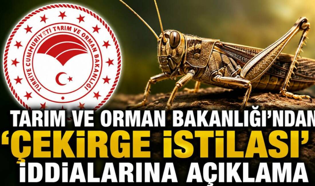 Tarım ve Orman Bakanlığı’ndan ‘Çekirge İstilası’ İddialarına Açıklama Tarım ve Orman Bakanlığı, son günlerde sosyal medya ve bazı