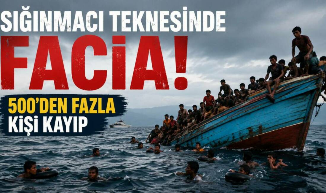 Myanmar açıklarında Rohingya sığınmacıları taşıyan iki teknenin batmasının ardından 500'den